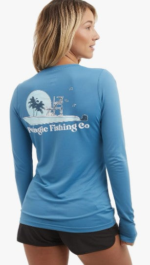 Pelagic Women's Evening Fade Long Sleeve Performance Shirt