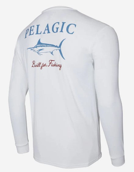 Pelagic Men's Aquatek Marlin Made Long Sleeve Performance Shirt