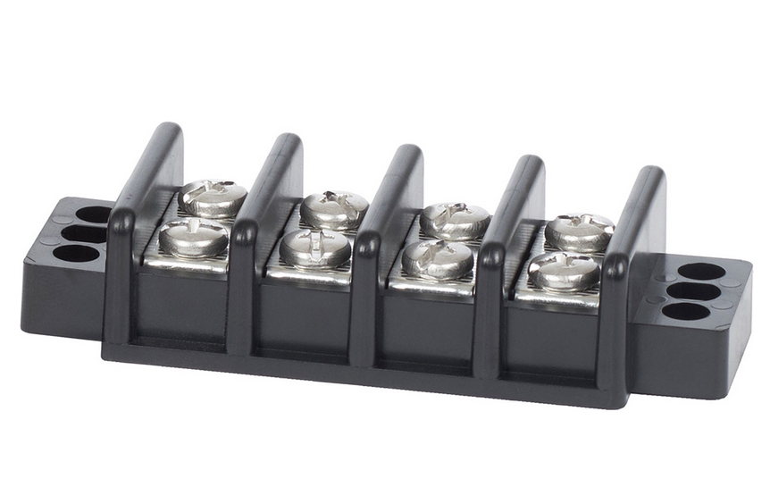 Blue Sea 2504 Terminal Block 30 Amp - 4 Circuit.