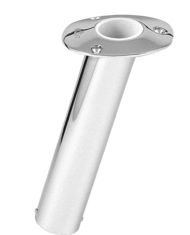 Lee's Tackle RH534HS - 15° 2-1/4" O.D. Stainless Steel Flush Mount Rod Holder