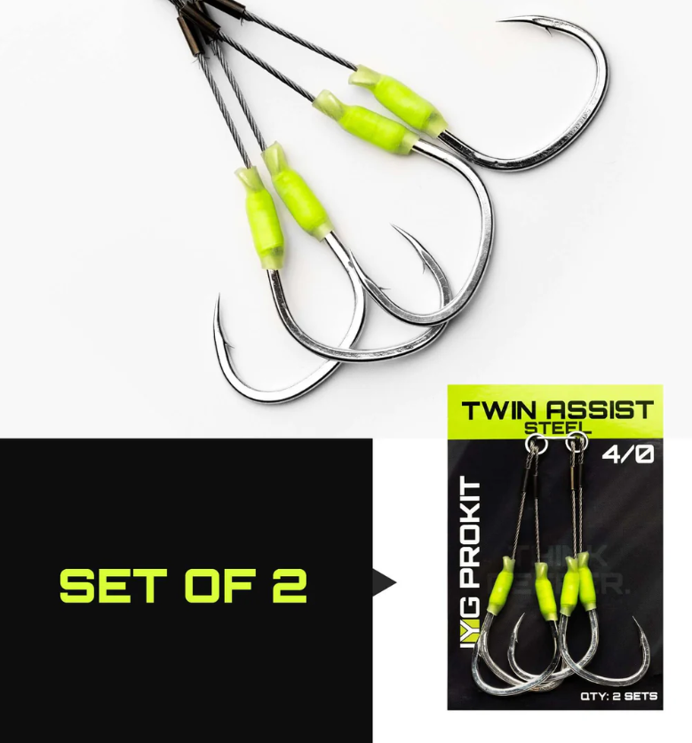 JYG PRO Fishing TWIN ASSIST 4/0 (STEEL)