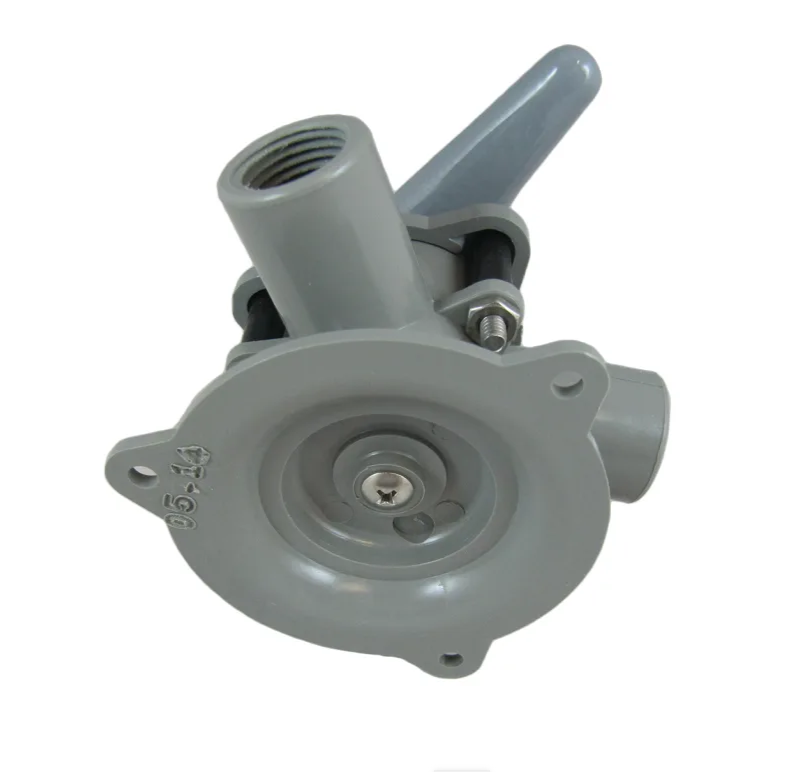 Bosworth Base Mount Y-Valve, 1/2" NPT Tapped (F), "V" Handle, Acetal BM94-A-CPH