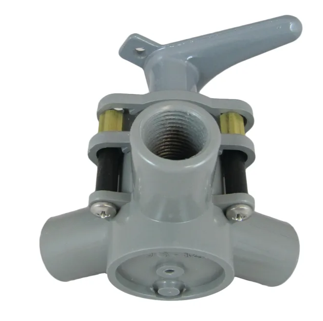 Bosworth Flush Mount M-94 Y-Valve, 3/4" Barbed Adapter, Long "V" Handle, Acetal M94AB-3/4-CPH