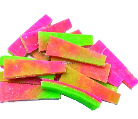Fishbites Fish'N Strips Shrimp Longer Lasting Bait Strips, Electric Chicken 1-1/2", 15pk