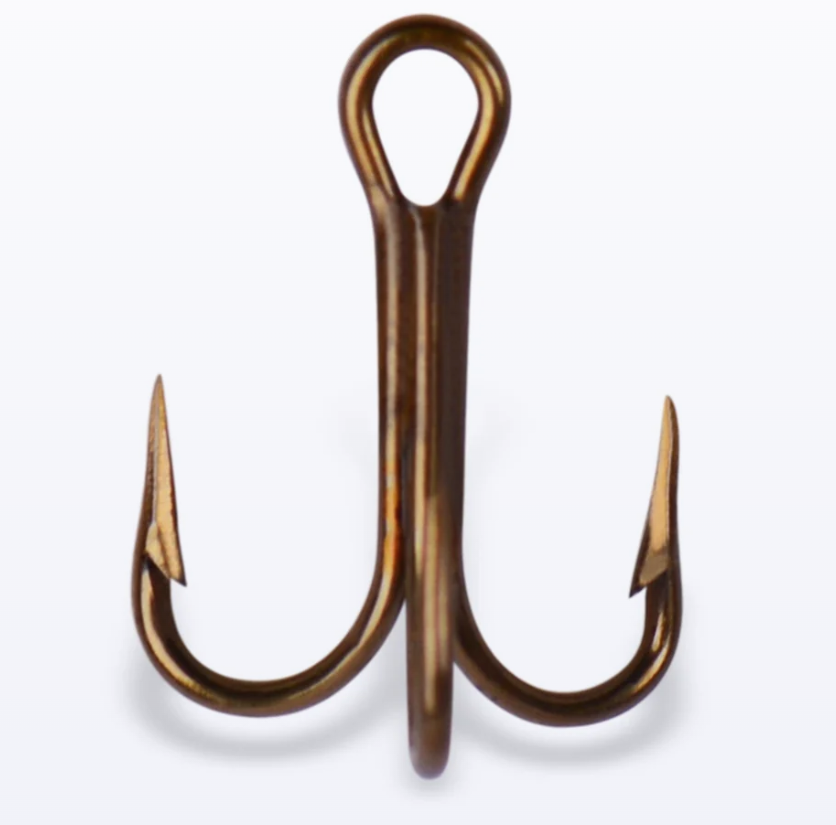 Mustad 3551 Bronze Gator Hook 16/0 Treble Hook Each Bridge Gaff Snagging