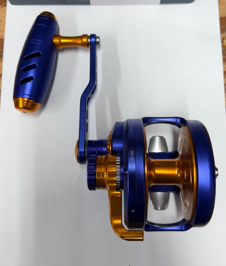 Maxel Rage Pro 90 Customer Blue Dark Gold Conventional Reel Left Hand