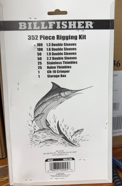 BILLFISHER 352 Piece Rigging Kit RK352 0029-2704