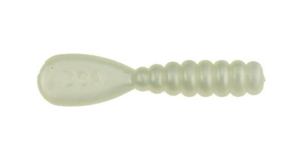 DOA CAL Paddle Tail Grubs - 3'' Pearl 12pk CALG12-330