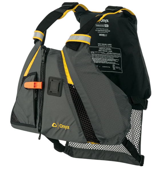 Onyx MoveVent Dynamic Life Jacket Yellow Medium/Large
