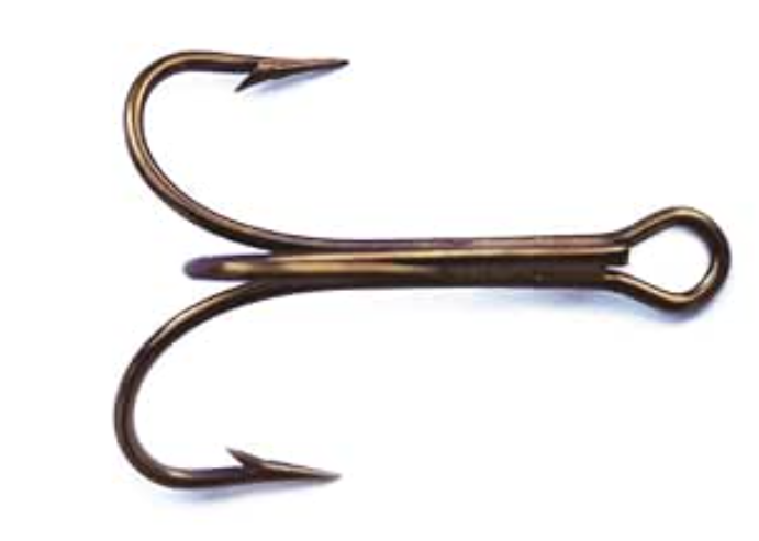 Mustad 3551 BR Bronze Gator Hook 14/0 Treble Hook Each Bridge Gaff Snagging