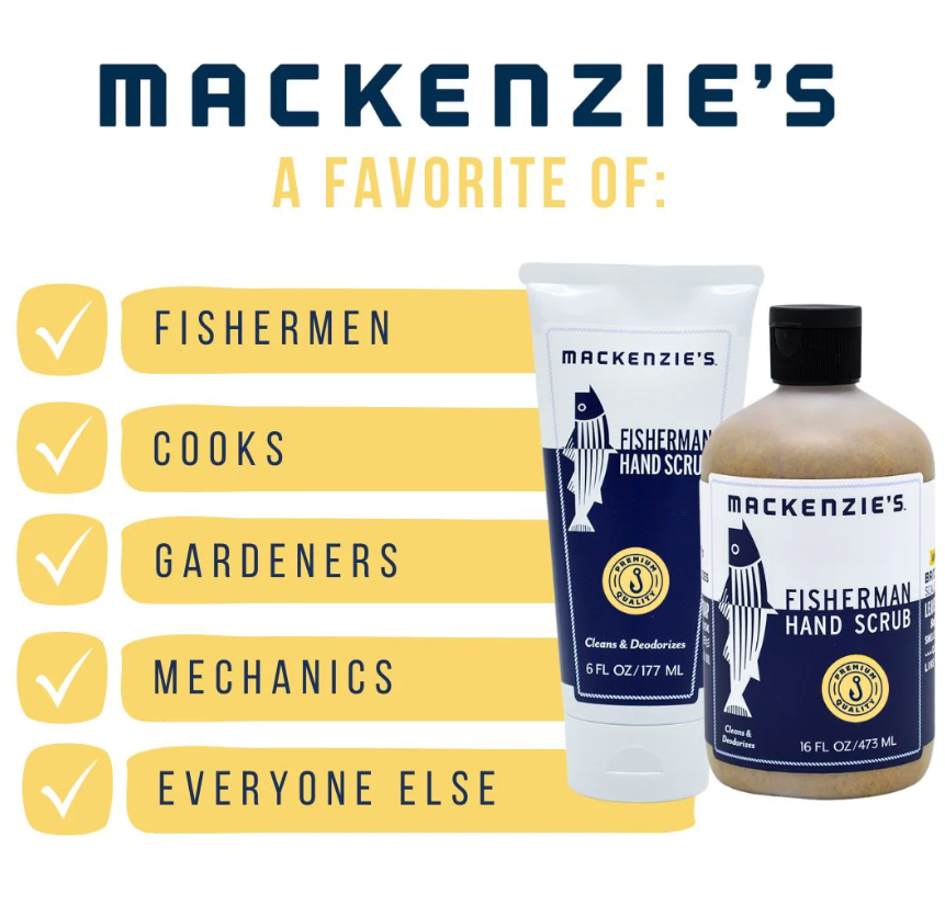 Mackenzie's Fisherman Hand Scrub Travel Sized .33 FL OZ Packets - Pack of 12