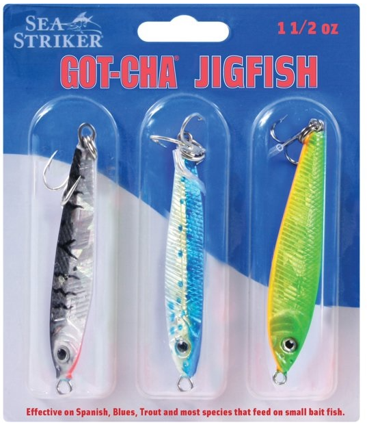 GOT-CHA Jigfish 3 Pack 1-1/2oz #4 Hook