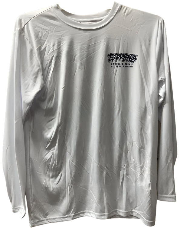 Tuppen's Mahi White Performance Long Sleeve T-Shirt SPF 50