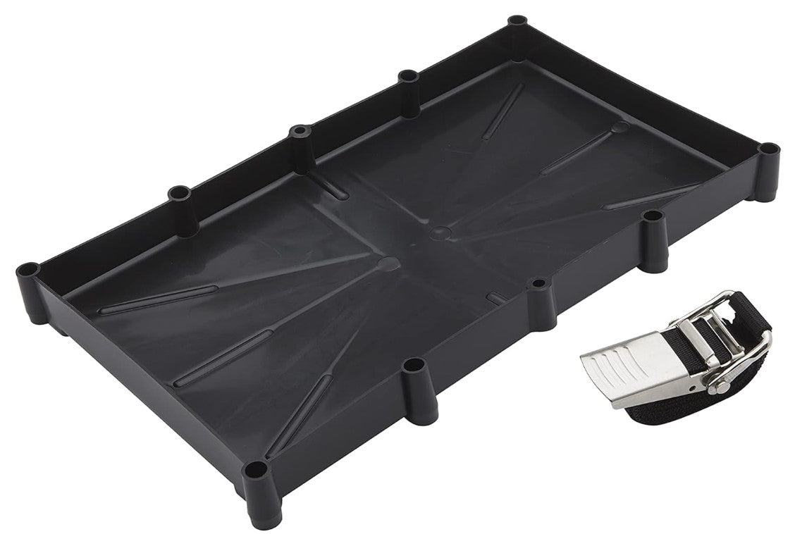 SeaChoice Type 31 Battery Tray w/Strap & Stainless-Steel Buckle.