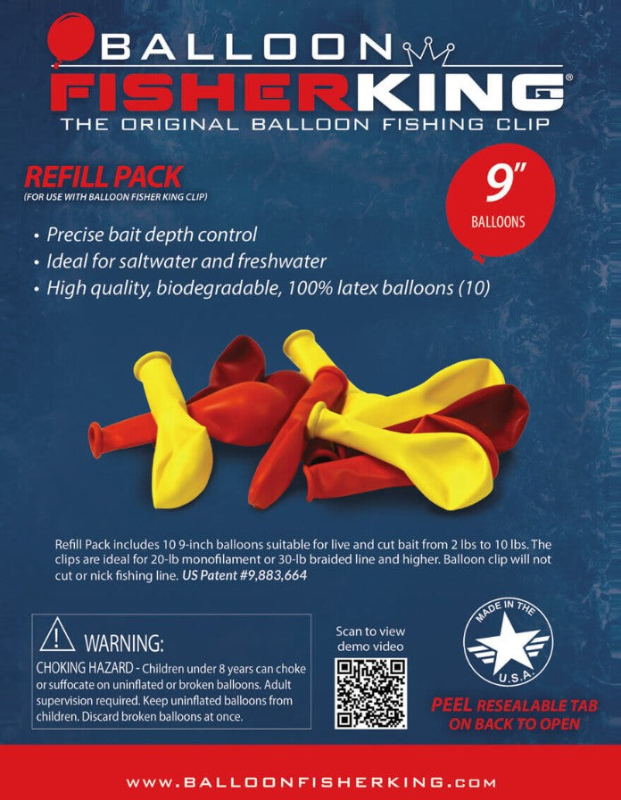 Balloon Fisher King 'Refill Pack"
