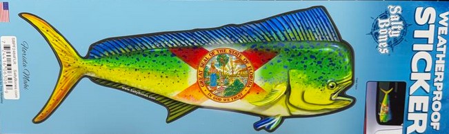 Salty Bones Fish Profile Sticker Decal