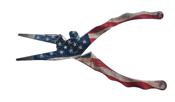 Evolution 7.5" Limited Edition Aluminum Pliers American Special With Lanyard And Sheath