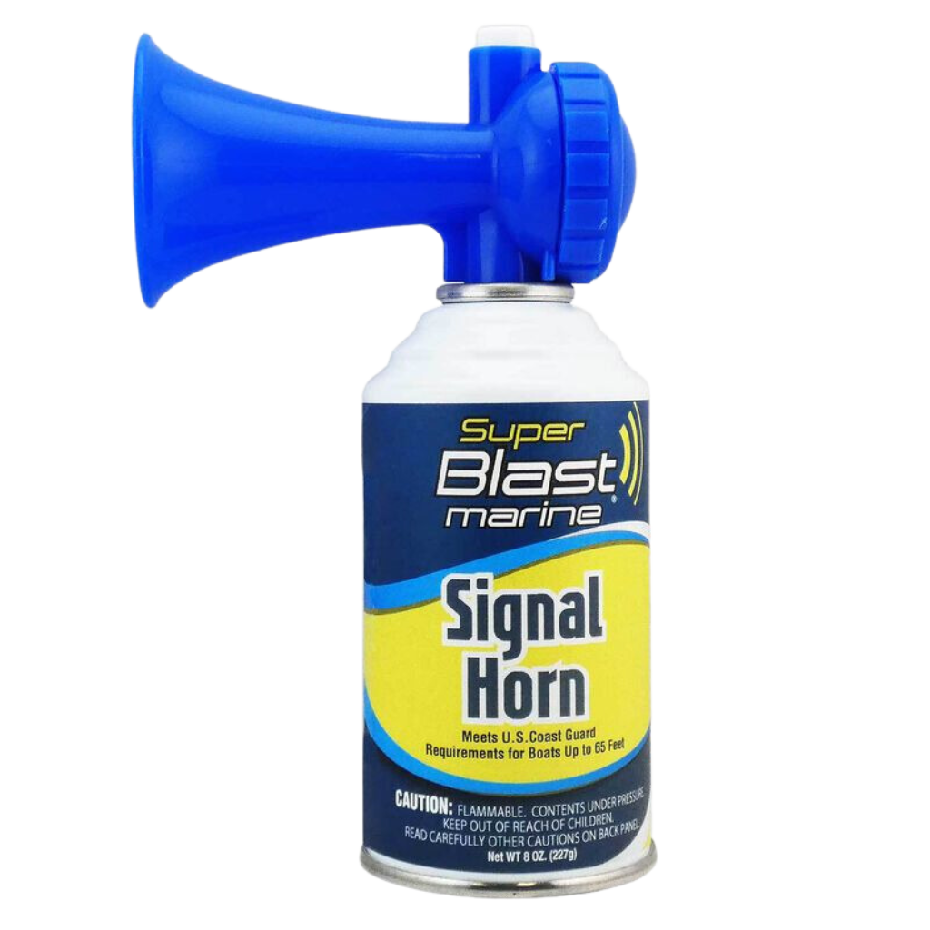 Super Blast Air Horn 8 Ounce - For Boats Up to 65' Feet.
