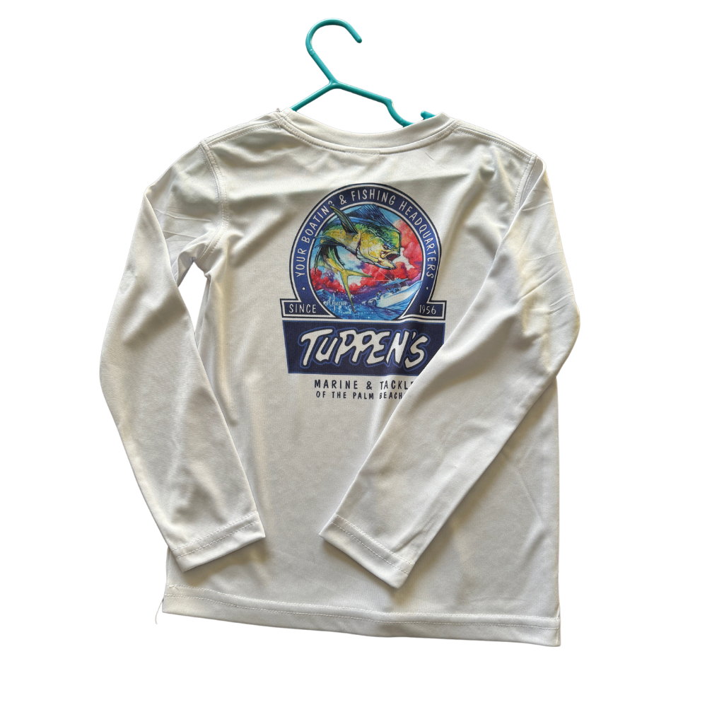 Tuppen's Toddler Long Sleeve Mahi White Shirt