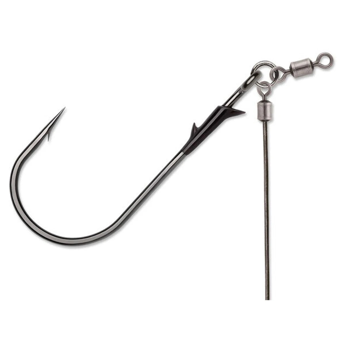 VMC Tokyo Rig Heavy Duty Flippin', Black Nickel, Hook Size 4/0, 2 Pack THDFL#4/0BNPP