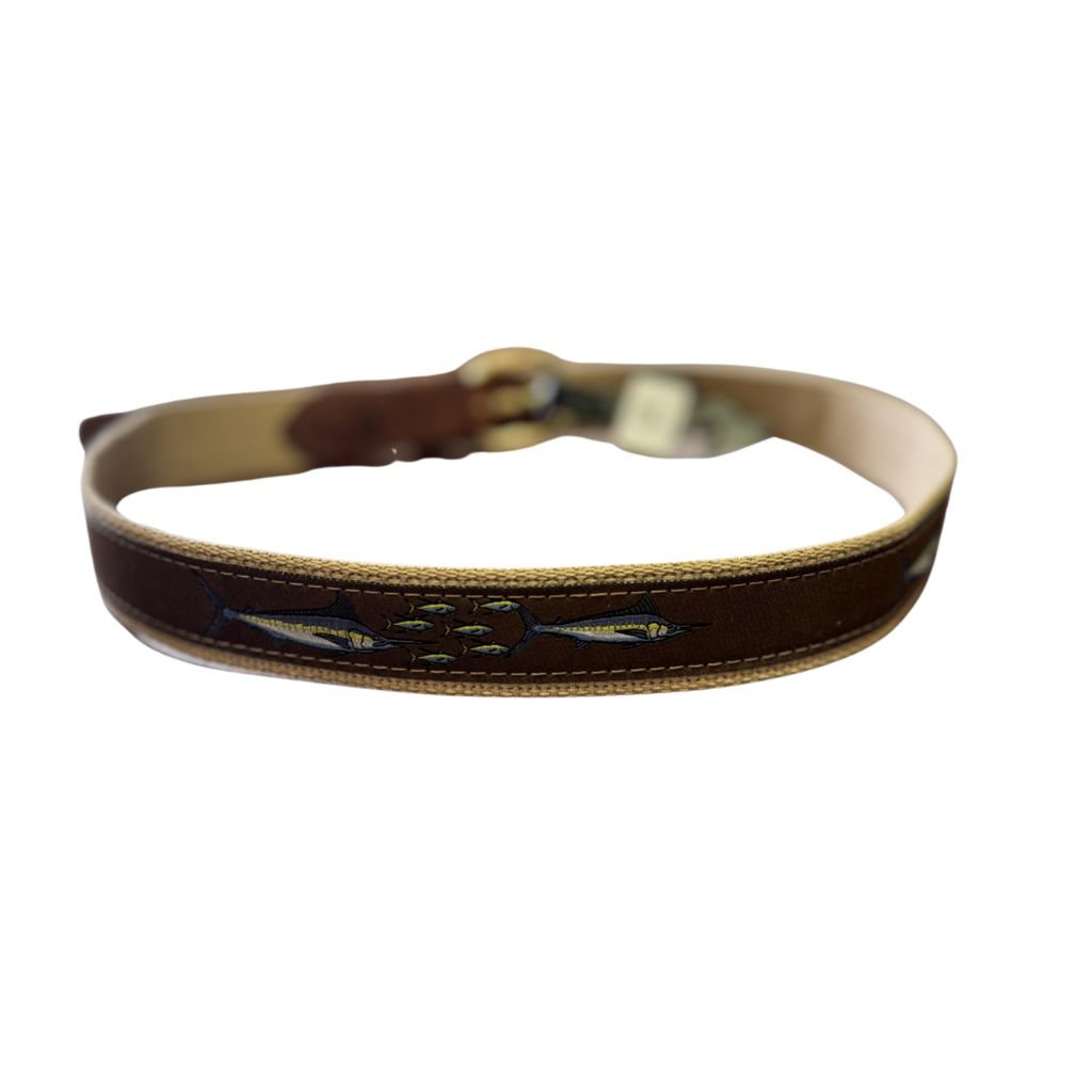 Zep-Pro Brown Marlin Ribbon Belt