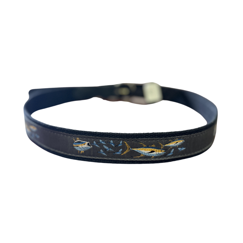 Zep-Pro Grey Yellow Tuna Ribbon Belt