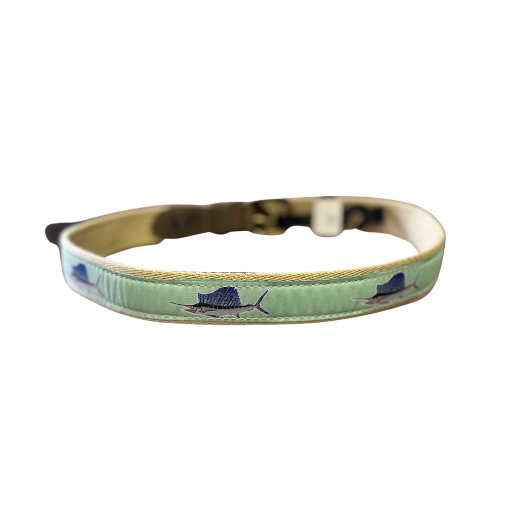 Zep-Pro Mint Green Sailfish Ribbon Belt