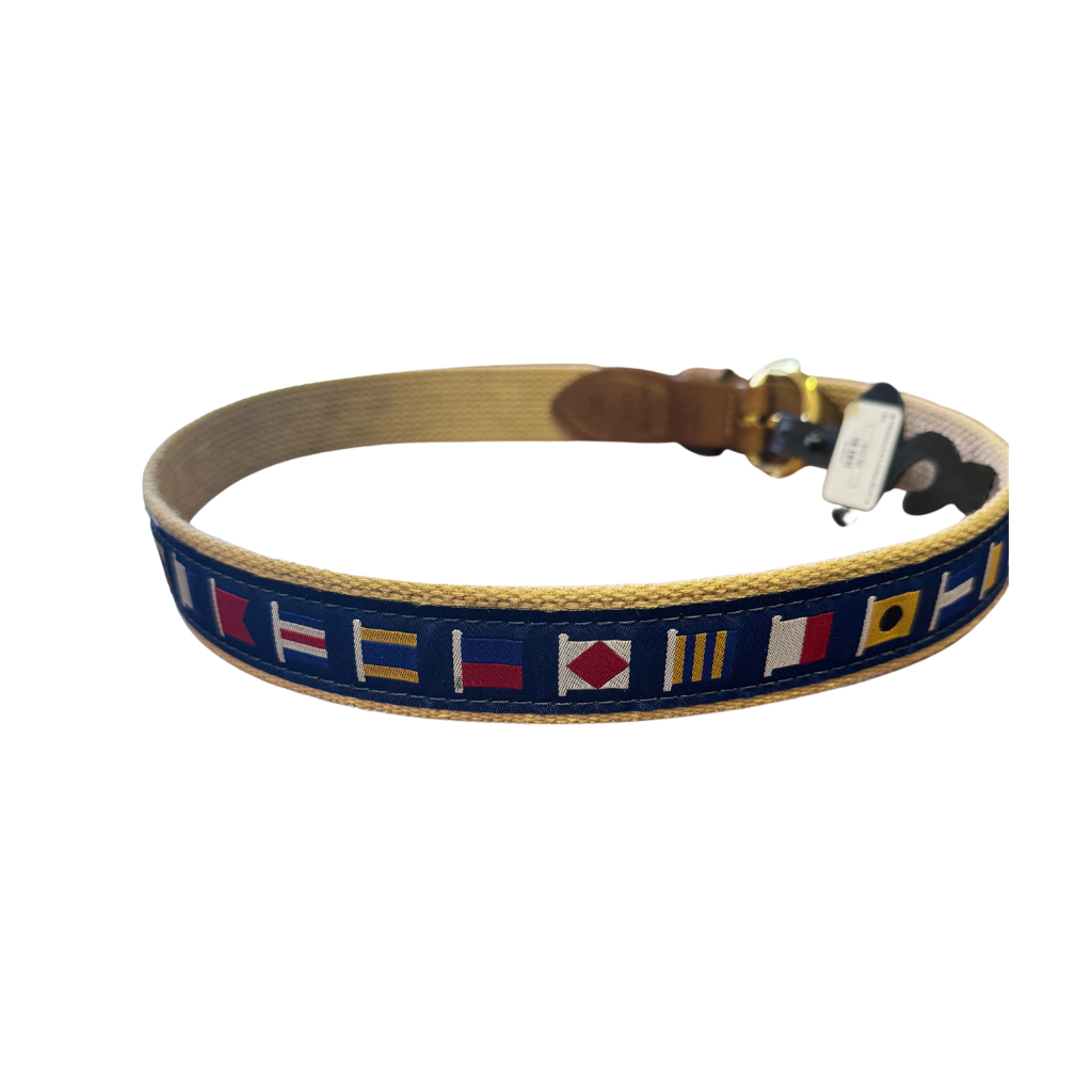 Zep-Pro Navy Code Flags Ribbon Belt