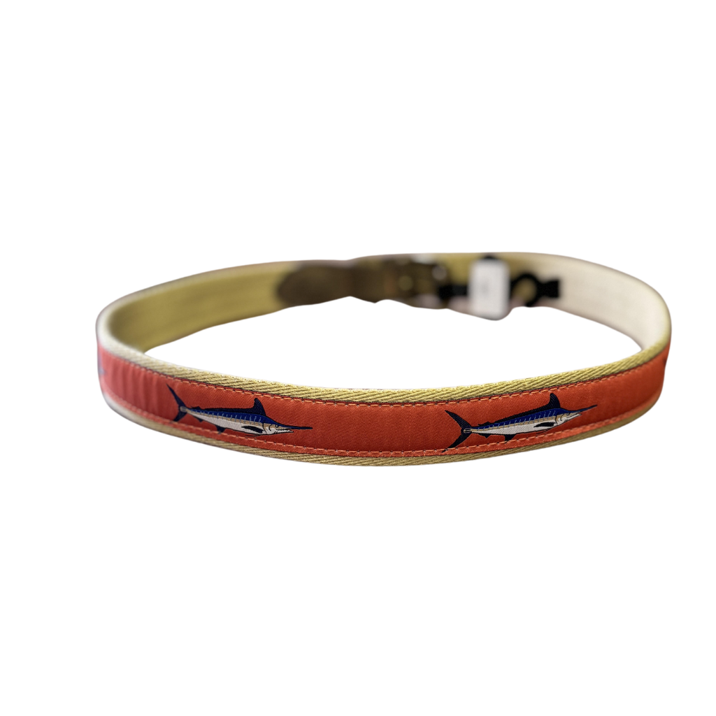 Zep-Pro Orange Marlin Ribbon Belt
