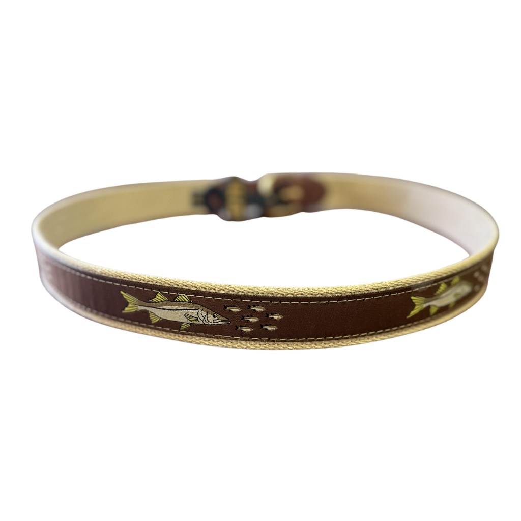 Zep-Pro Brown Snook Ribbon Belt