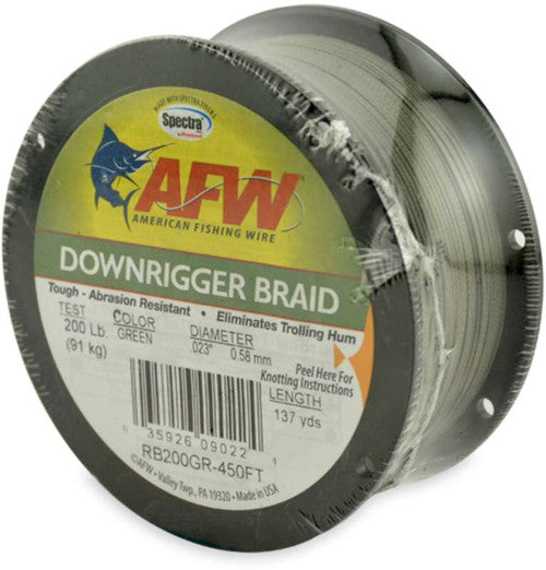 American Fishing Wire RB200GR-450FT Downrigger Braid