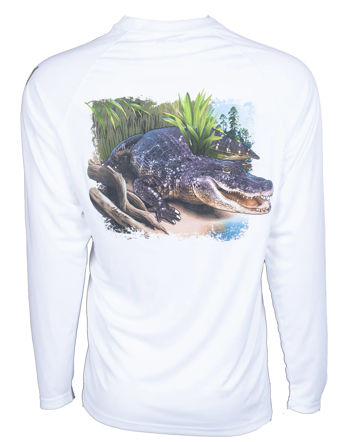 Bimini Bay Alligator Hook M' Mens Long Sleeve Shirt