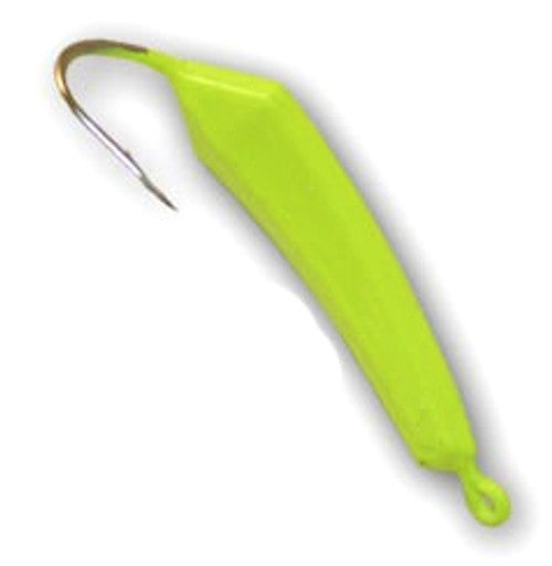 Buccaneer Wiggler Pompano Jig - 3/8oz - Chartreuse
