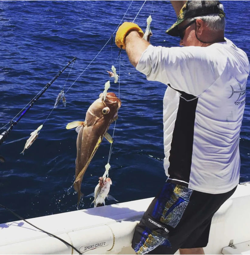Tormenter Squid Deep Drop Rig - Carbon 3 Hook
