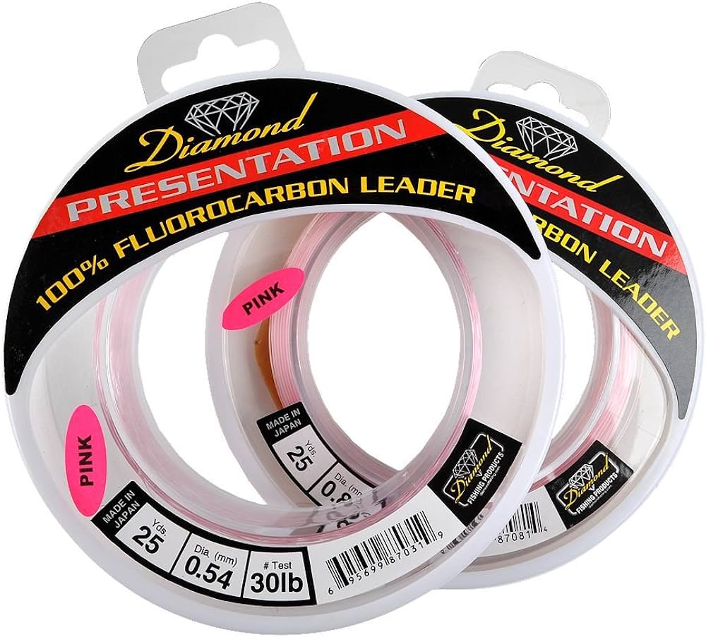 Diamond Presentation Fluorocarbon Leader 25 Yard spools