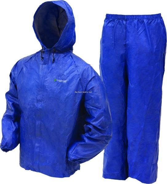 Frogg Toggs UL12304-12SM Youth Ultra-Lite II Rainsuit, Blue, Size SM