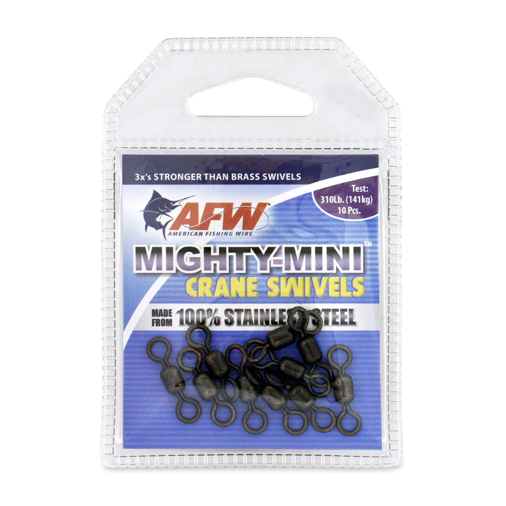 American Fishing Wire Mighty Mini Stainless Steel Crane Swivels AFW