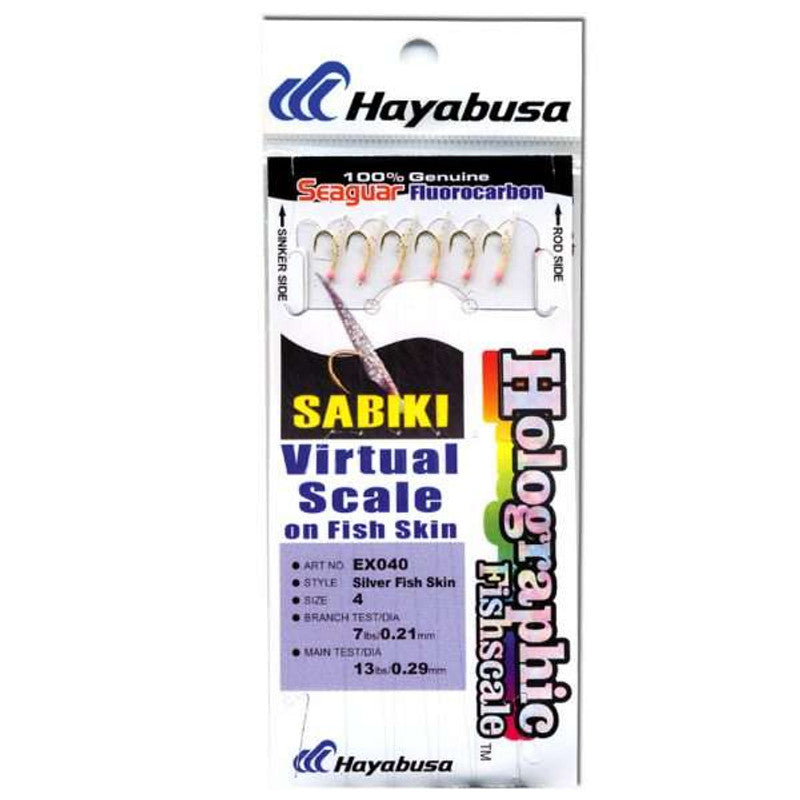 Hayabusa EX040-8 Holo Sabiki Rig Size #8 6 Hooks
