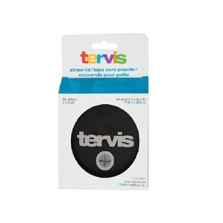 Tervis Black/gray Straw Lid For 16 Oz Tumblers - Model 1137119