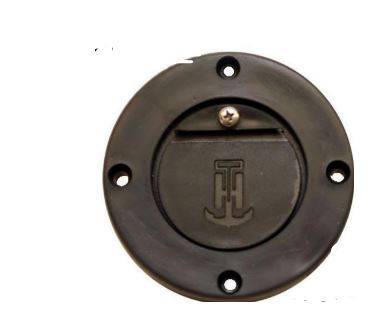 T-H Marine Scupper Adapter Valve 1" Inch - Black.