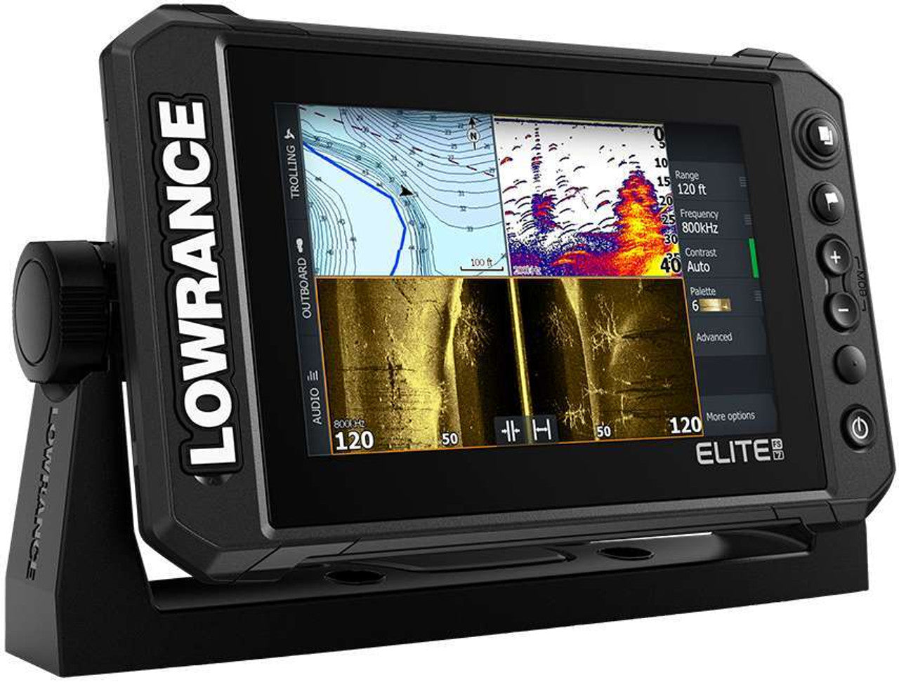 do lowrance fish finders come with transducers Lowrance 000-15703-001 Elite FS 7 Chartplotter/Fishfinder