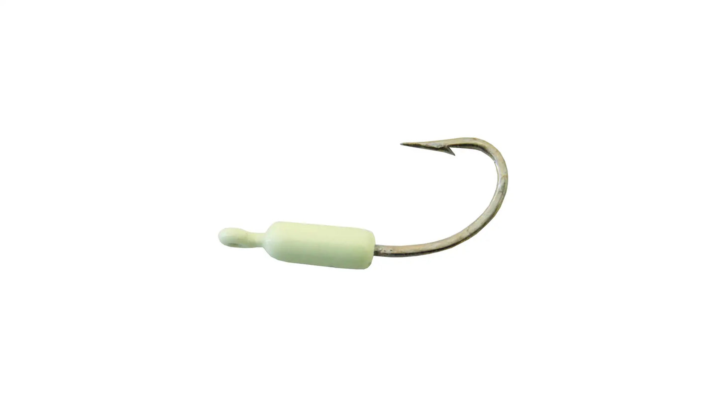 Calcutta Crusher Jighead 1/32oz. Size 4 J-hook Glow 5pk.