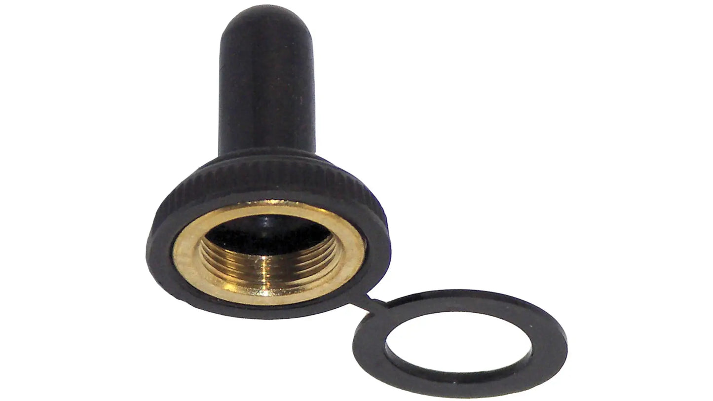 Rubber Toggle Switch Cap - Black - Waterproof.