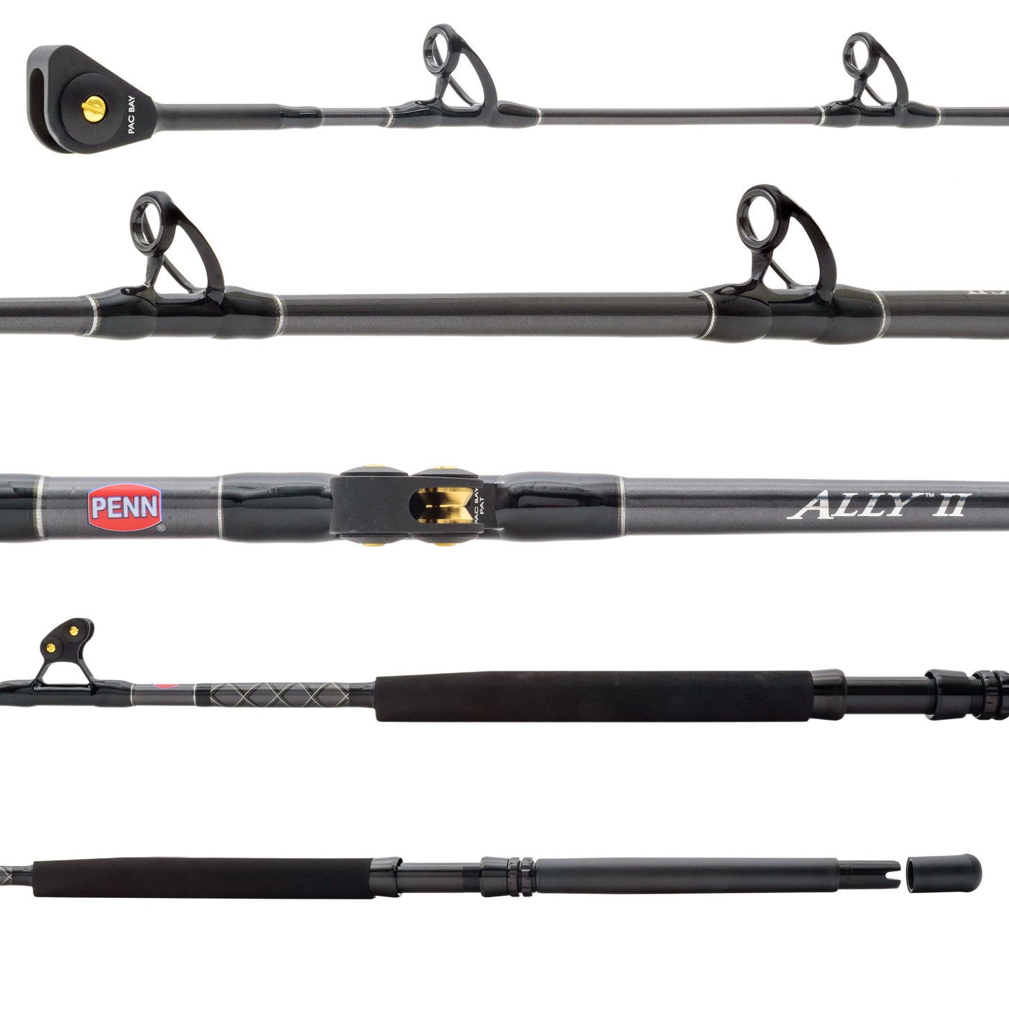 Penn Ally II ALLYBWII2040C60RS Roller Stripper/Tip Conventional Boat Rod 6' 20-40 lb.