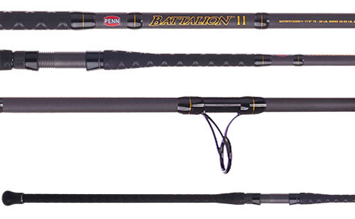 Penn Battalion II BATSFII1530S11 Surf Spinning Rod 11' 2pc Medium Heavy 15-30lb.