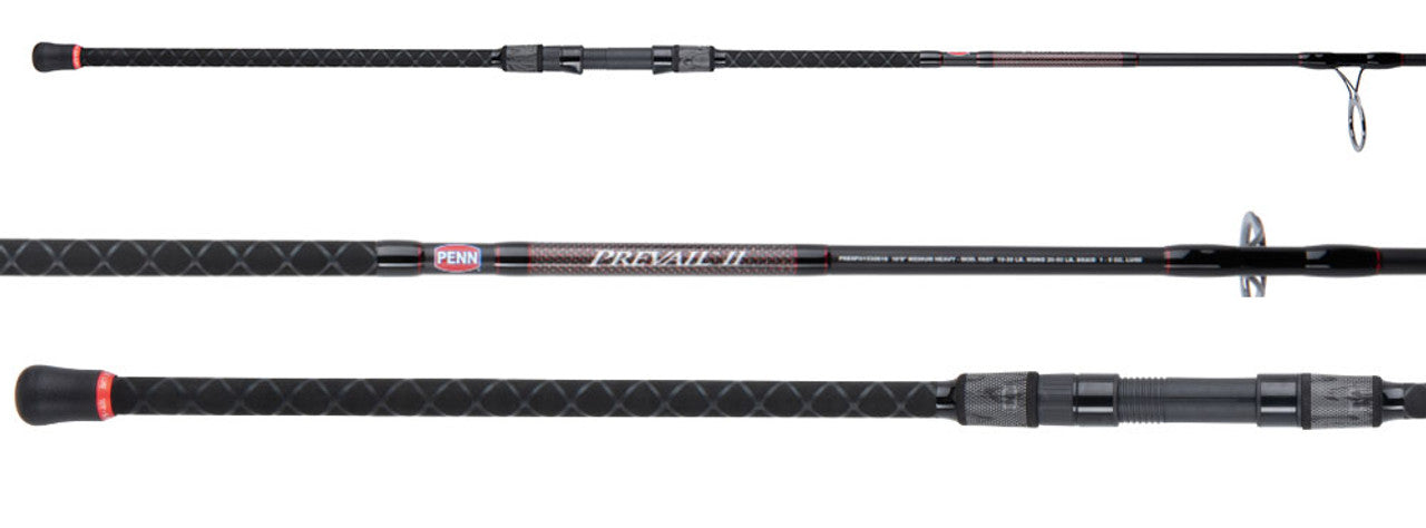Penn PRESFII1530S10 Prevail II Surf Spinning Rod 10' 15-30lb 2-Piece.