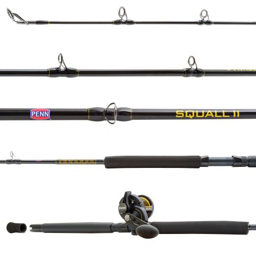 Penn Squall II SQLII30LD1530C70LB 30LD Combo 15-30 lb 7' Rod