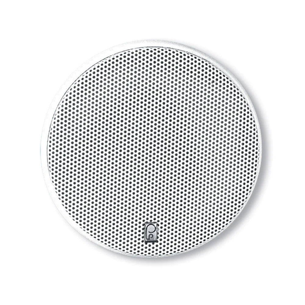 Poly-Planar 5.25" Platinum Round Marine Pair Speaker White MA-6500