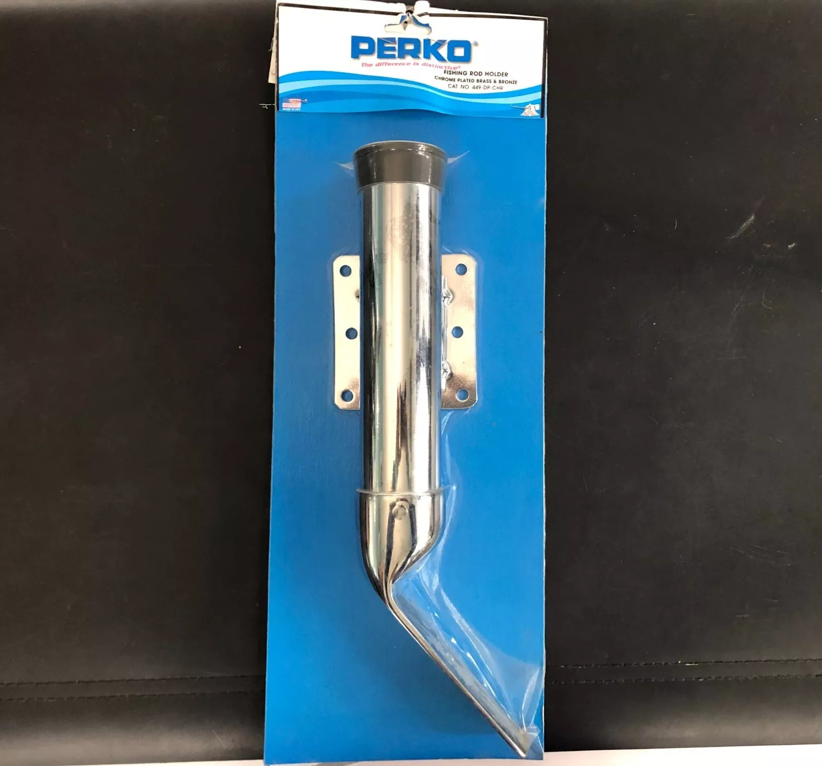 chrome fishing rod holders PERKO Fishing Rod Holder Chrome Plated Brass & Bronze