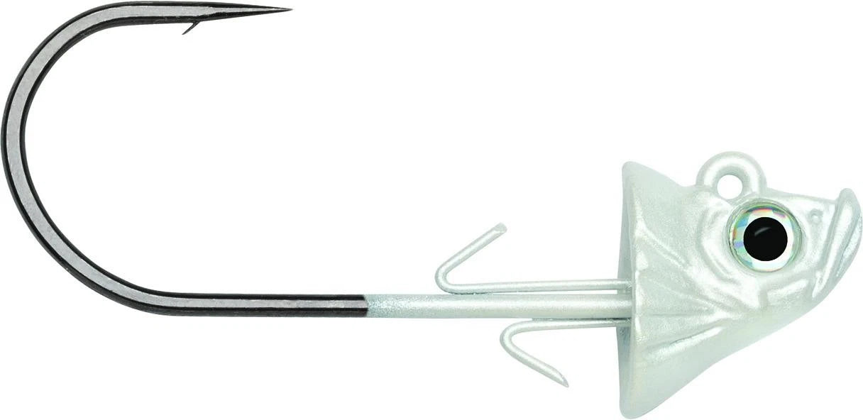 VMC SBJ14-W Swimbait Jig, 1/4 oz 3/0 White 3 Pack